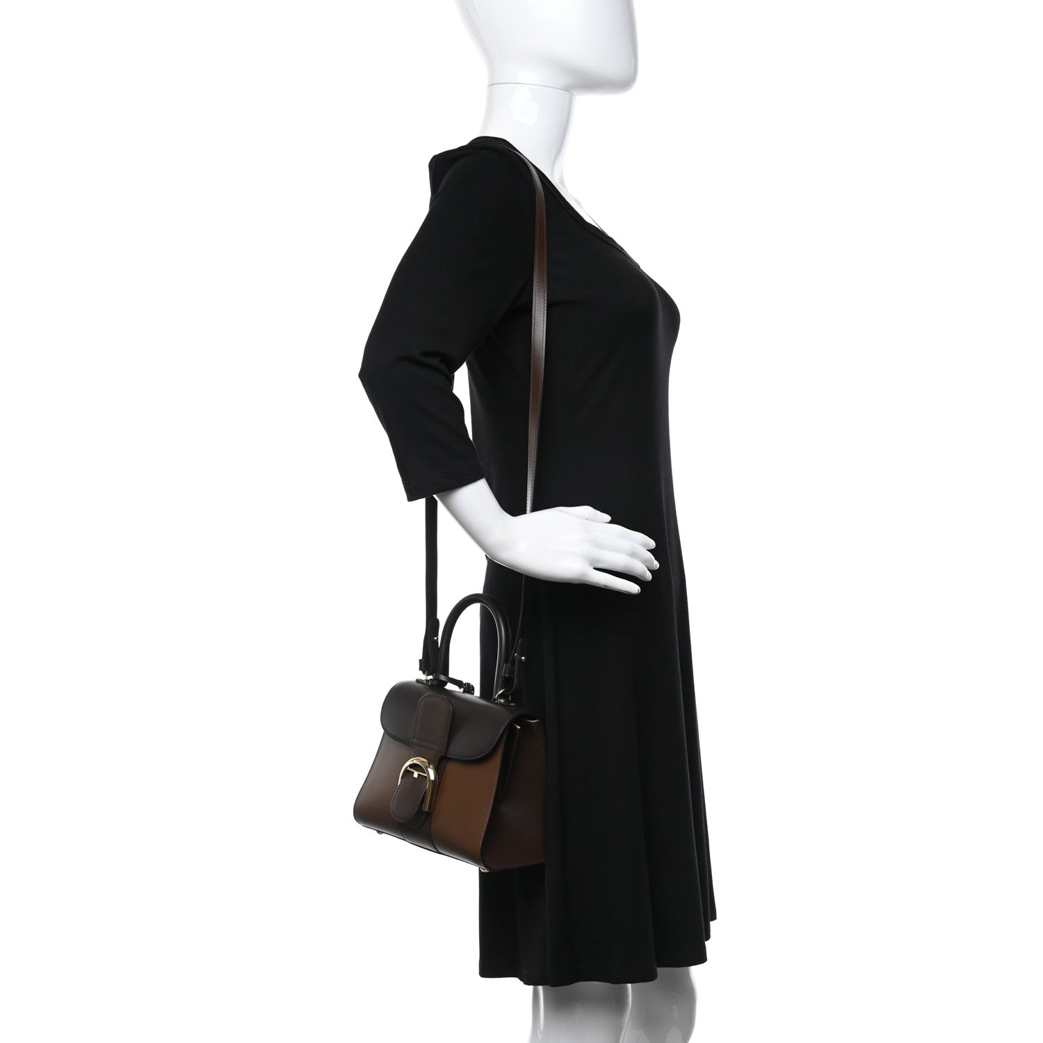 Delvaux Box Calfskin Tri-Color Brillant Mini Satchel Brown 2 of 9