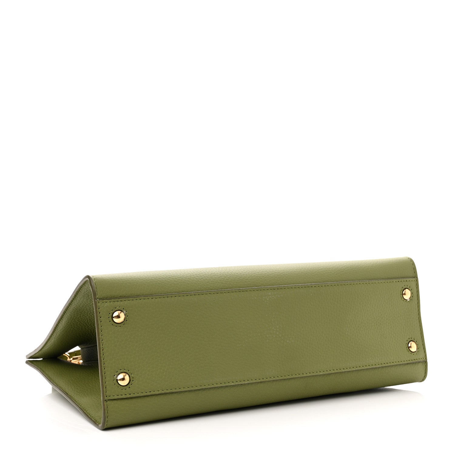 Burberry Grained Calfskin Small Frances Tote Spruce Green 4 of 9