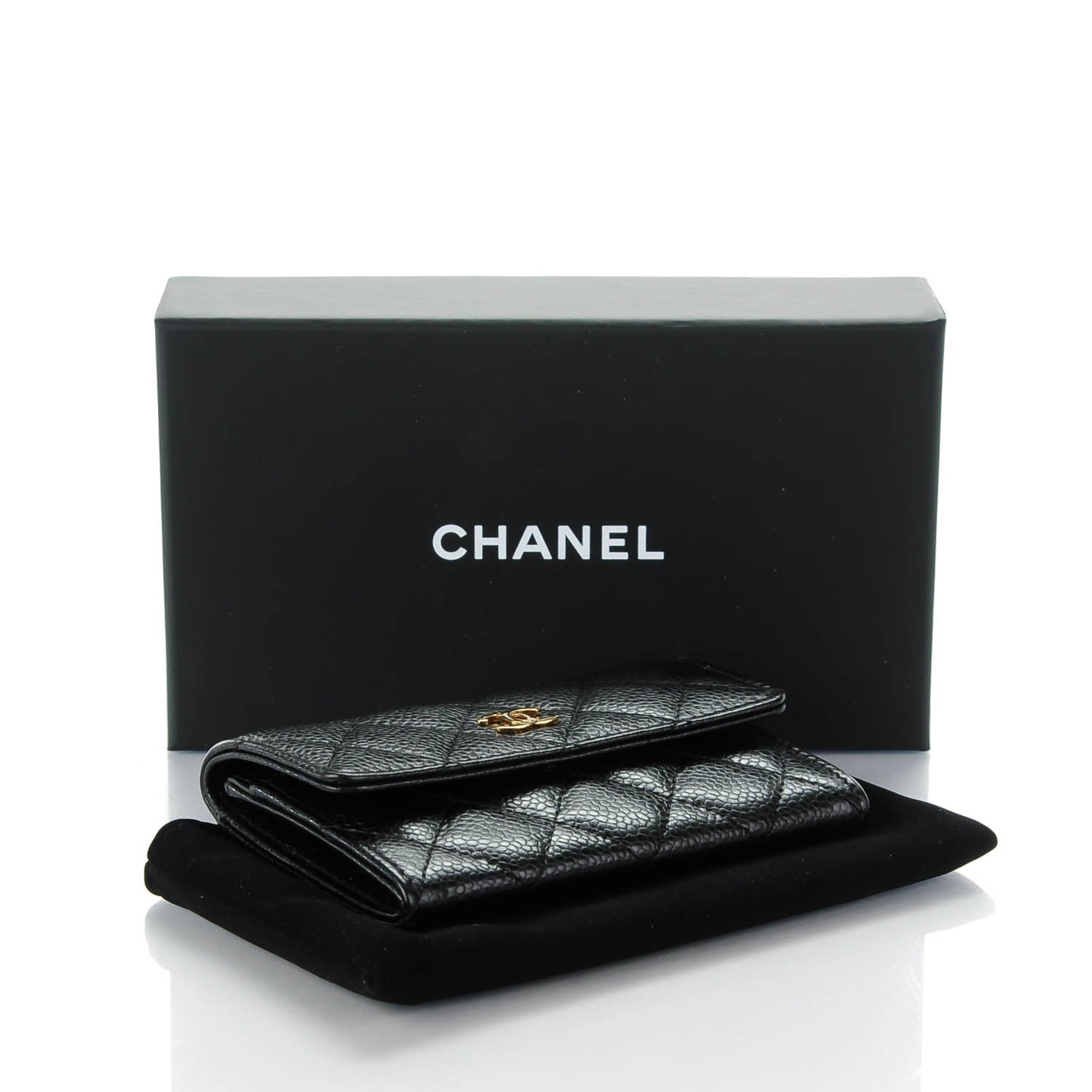 Chanel Caviar Quilted Flap Card Holder Black 4 of 8