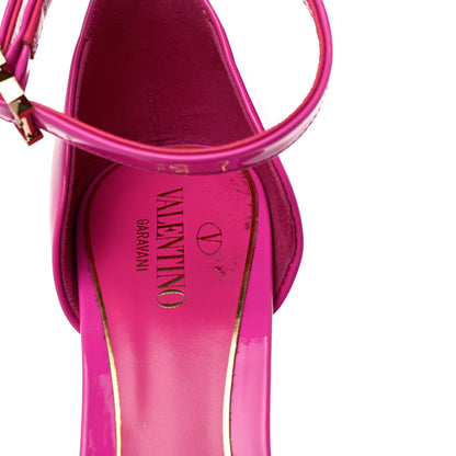 Valentino Garavani Patent DiscoBox 80/180mm Platform Pumps 37 Pink PP 9 of 10