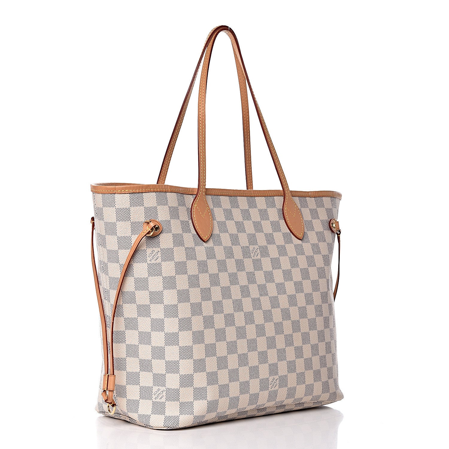 Louis Vuitton Damier Azur Neo Neverfull MM Rose Ballerine 3 of 15