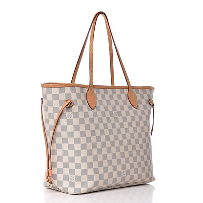 Louis Vuitton Damier Azur Neo Neverfull MM Rose Ballerine 3 of 15