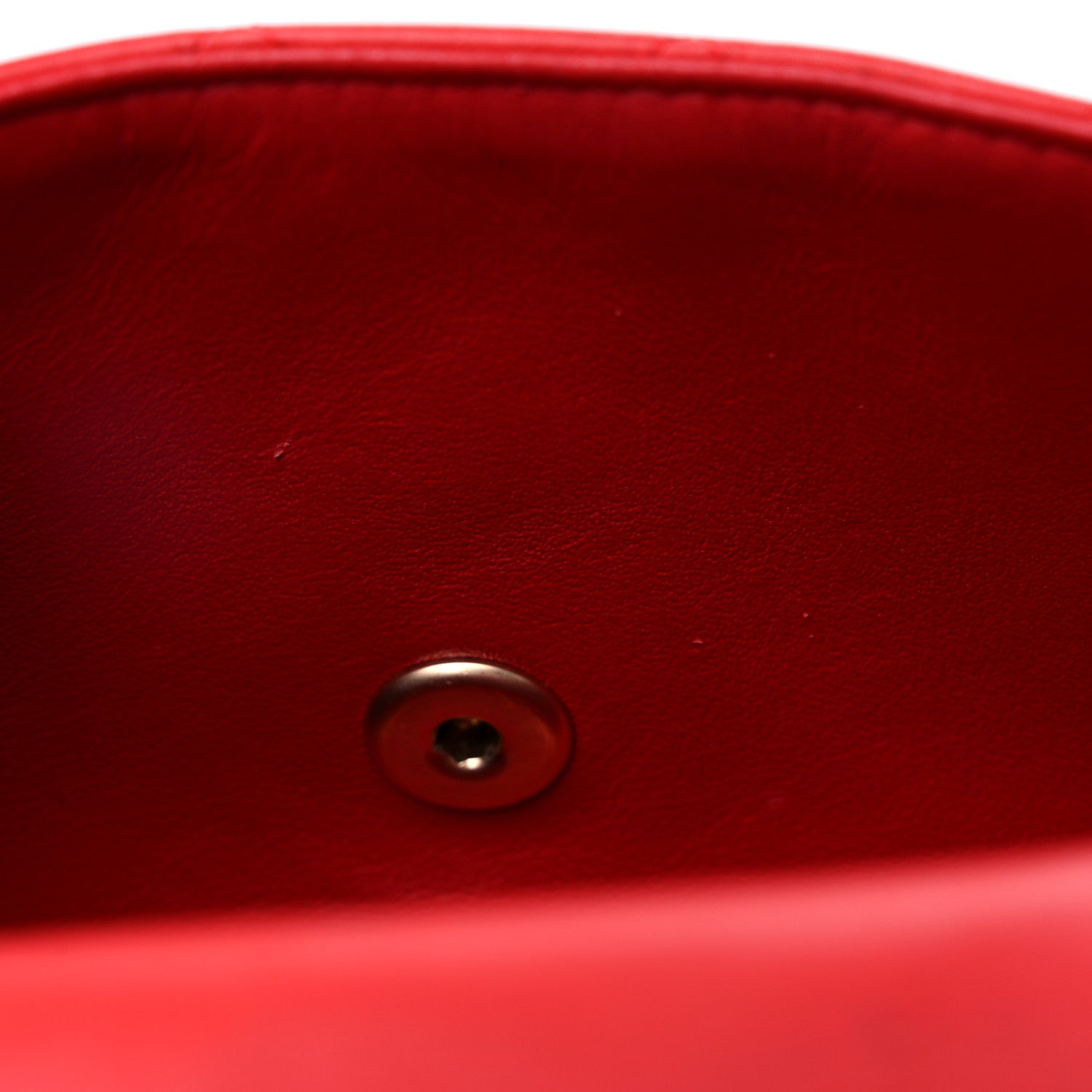 Chanel Lambskin Quilted Mini Rectangular Flap Red 11 of 14