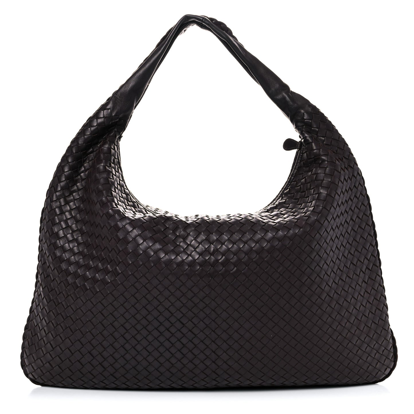 Nappa Intrecciato Large Veneta Hobo Ebano