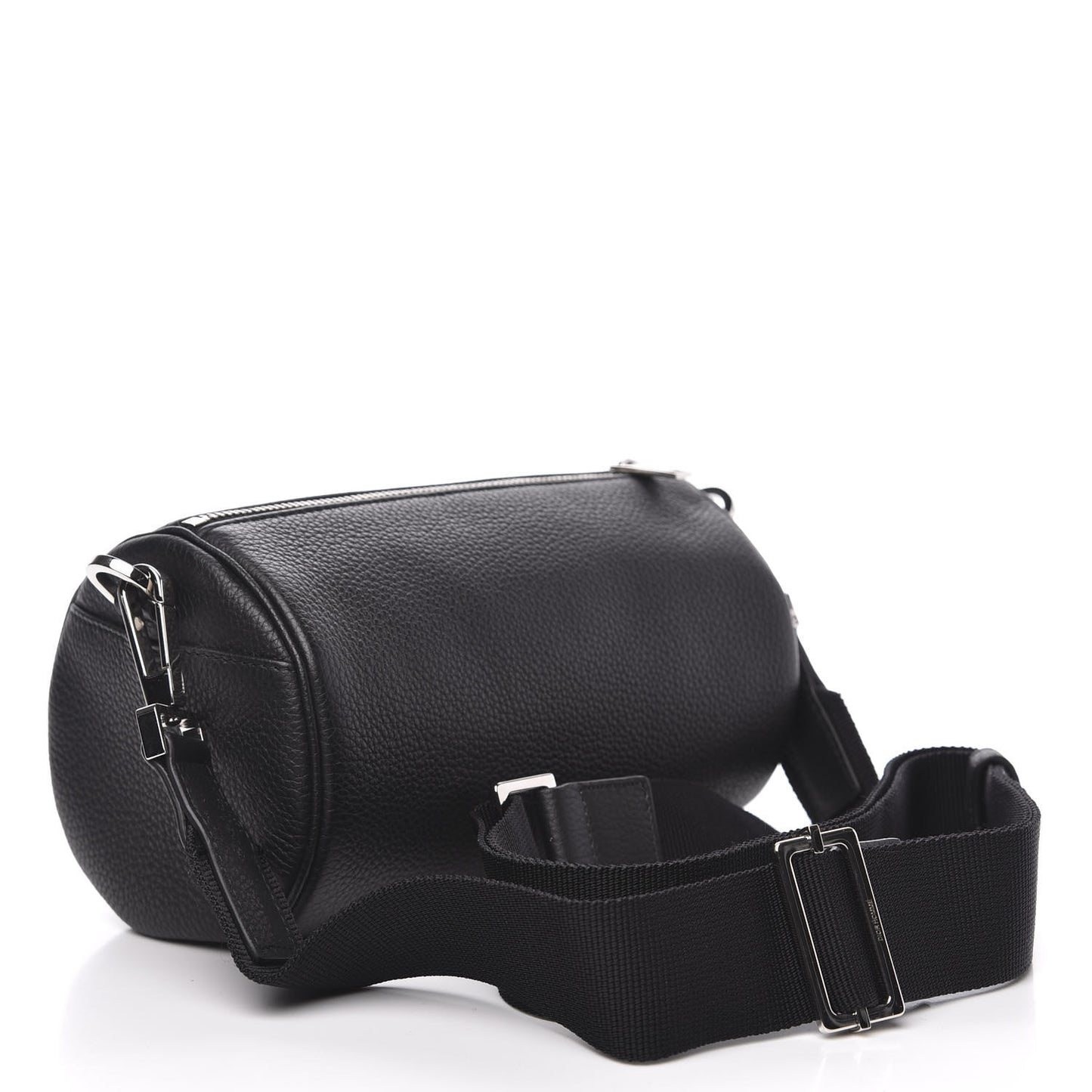 HOMME Grained Calfskin Mens Roller Pouch Black