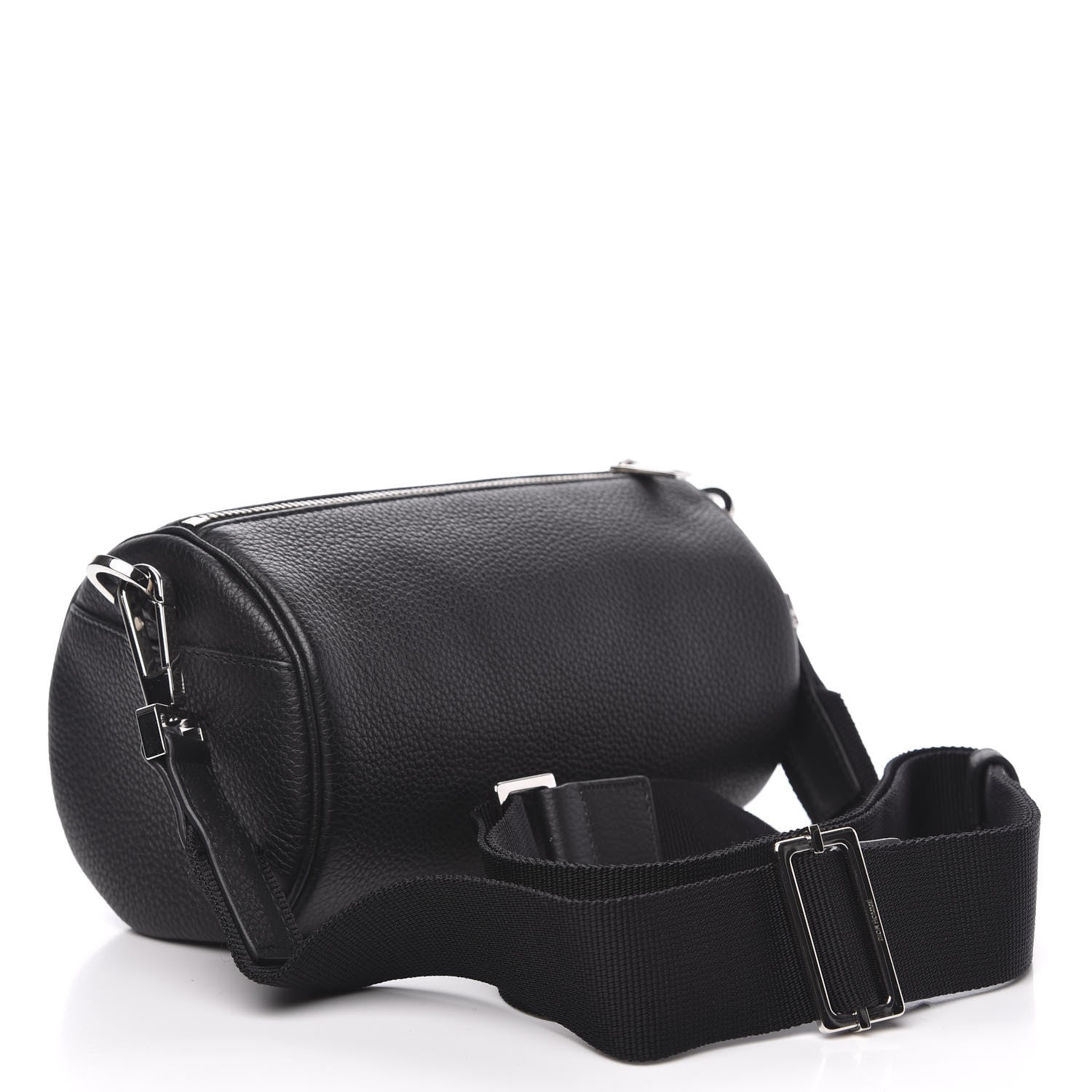 Christian Dior HOMME Grained Calfskin Mens Roller Pouch Black 2 of 8