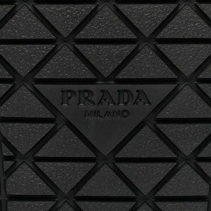 Prada Velvet Metal Triangle Logo Womens Double Buckle 20mm Slide Sandals 39 Bleu 7 of 10