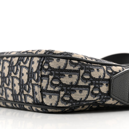 Christian Dior Grained Calfskin Oblique Mini Saddle Messenger Black 10 of 13