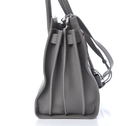 Saint Laurent Grained Calfskin Small Supple Sac De Jour Mouse Grey 15 of 18