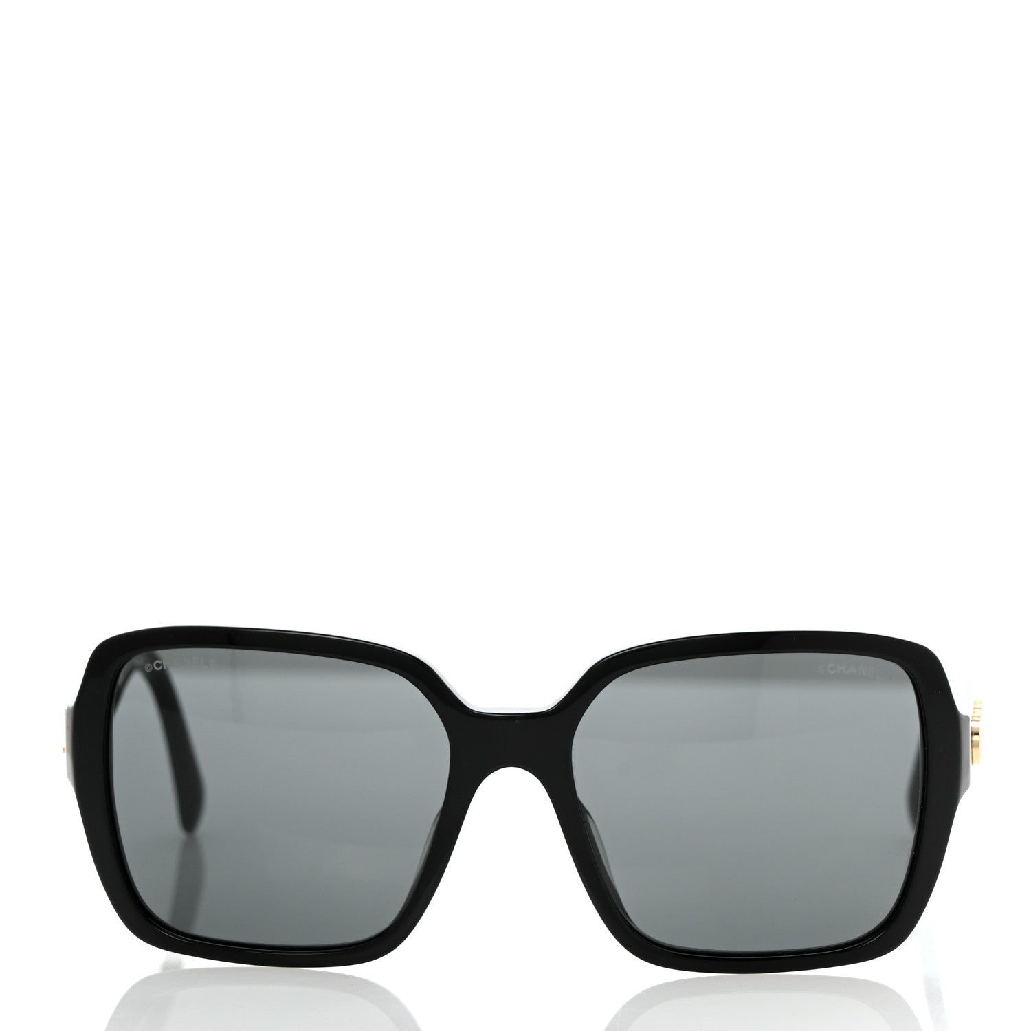 Chanel Acetate Square Sunglasses 5408-A Black 2 of 8