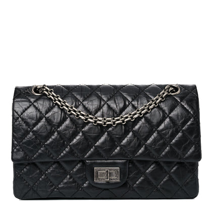 Chanel Aged Calfskin Quilted 2.55 Reissue 225 Flap Black 1 of 11