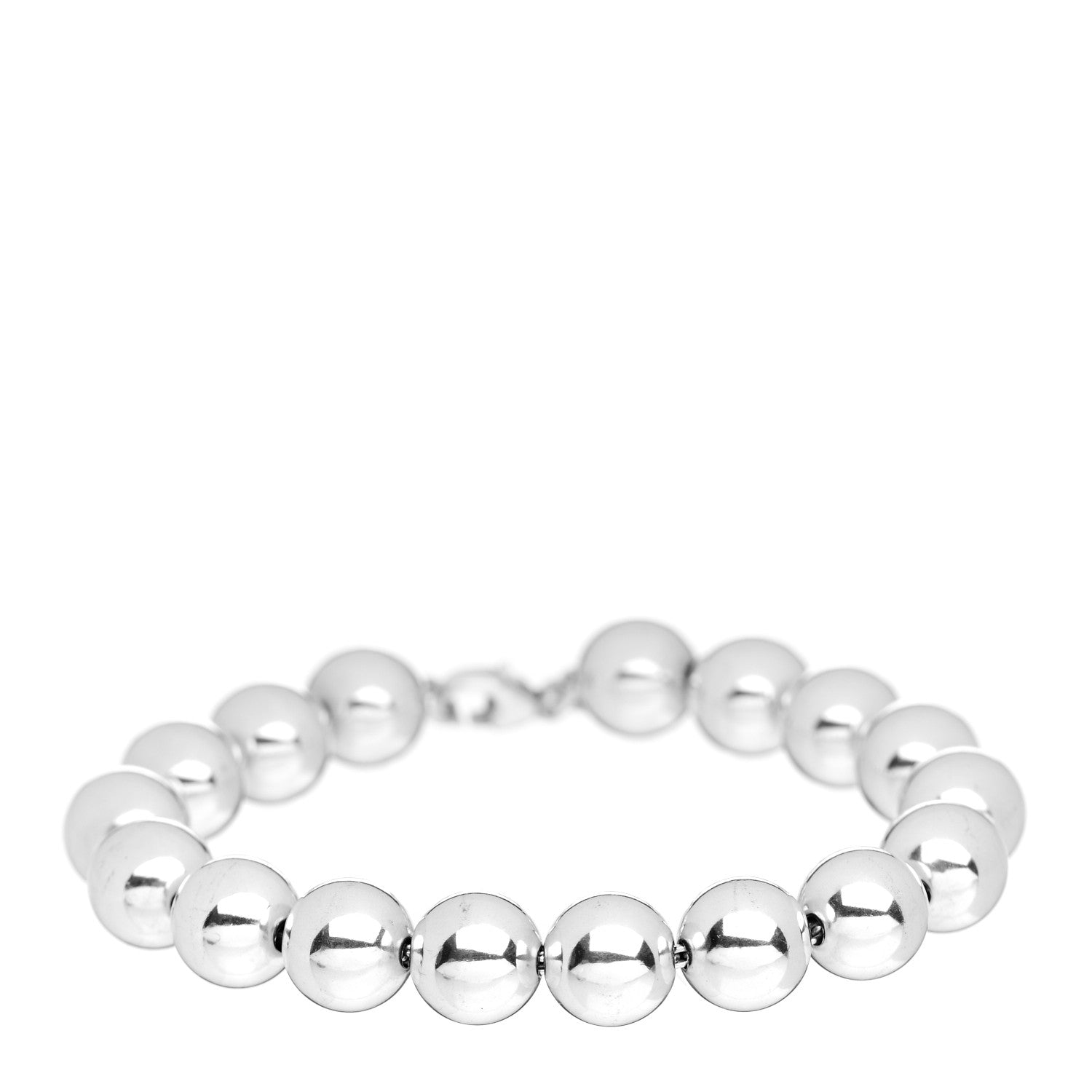Tiffany Sterling Silver 10mm HardWear Ball Bracelet 1 of 4