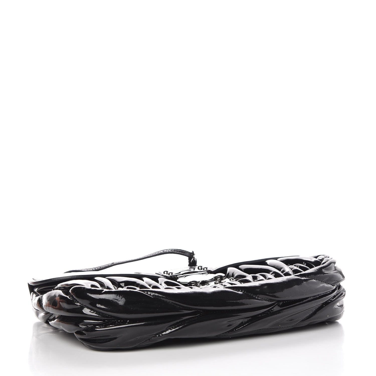 Miu Miu Vernice Matelasse Shoulder Bag Black 4 of 6