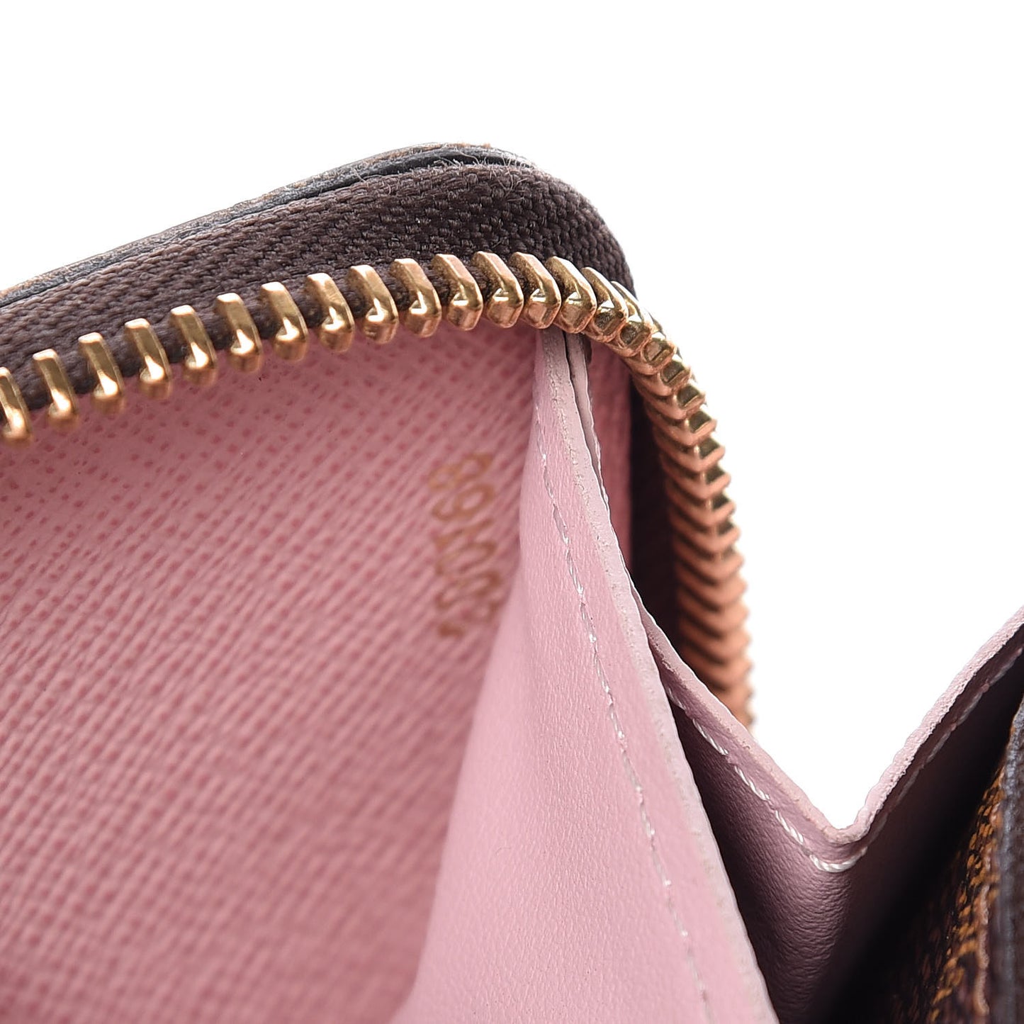 Damier Ebene Clemence Wallet Rose Ballerine