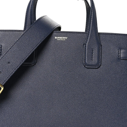 Burberry Derby Calfskin Vintage Check Medium Banner Tote Regency Blue 8 of 10