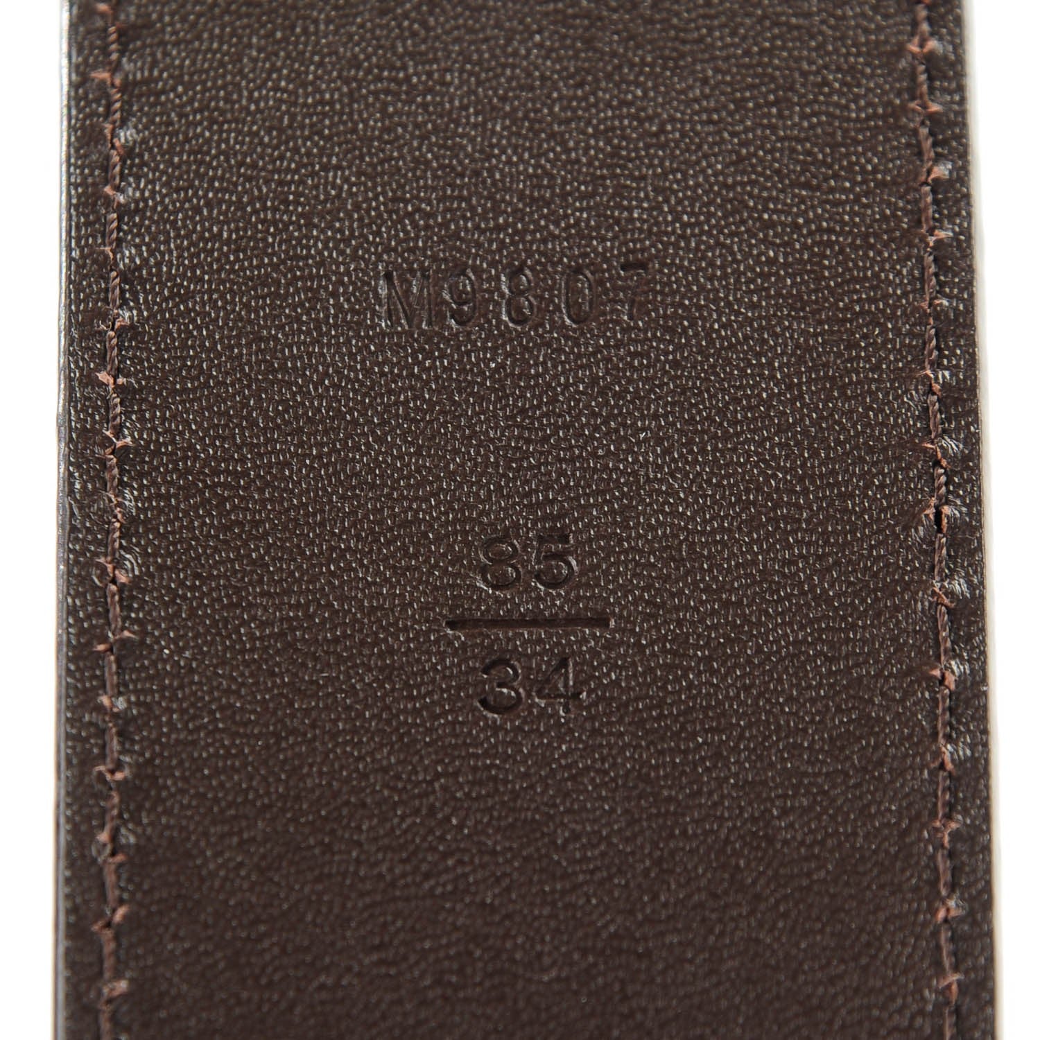 Louis Vuitton Damier Ebene 40mm LV Initiales Belt 85 34 6 of 6