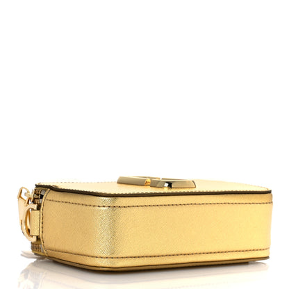 Marc Jacobs Metallic Saffiano Small Snapshot Camera Bag Gold 4 of 8