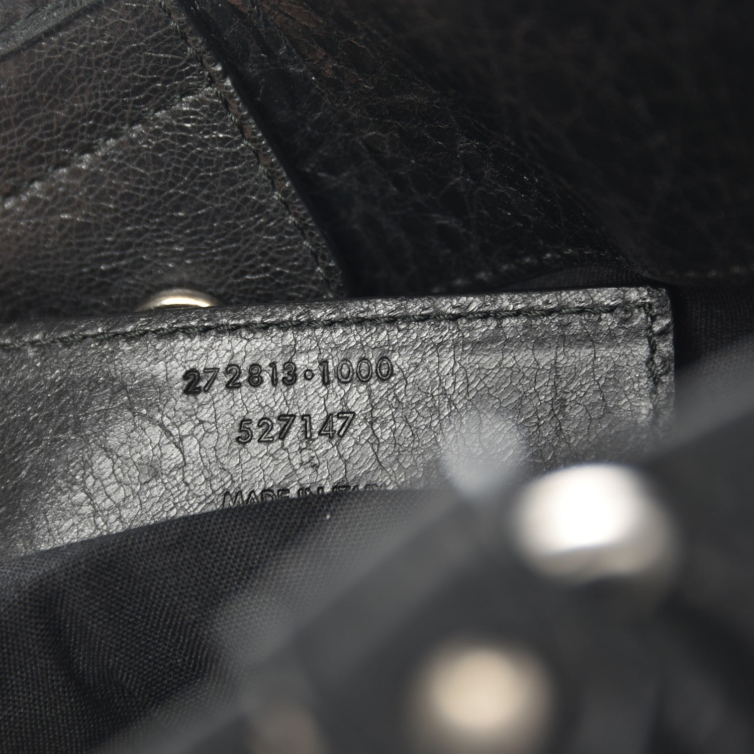 Balenciaga Agneau Mens Classic Hardware Hexagon Tote Black 7 of 7