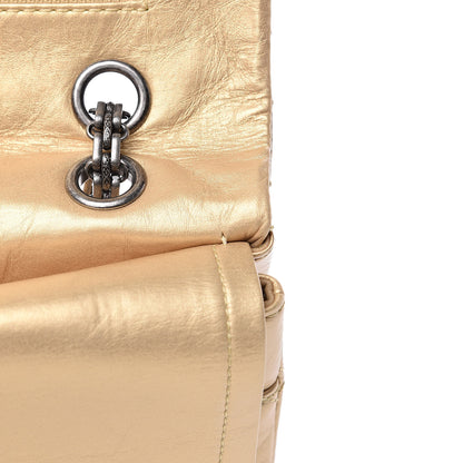 Chanel Metallic Aged Calfskin Quilted 2.55 Reissue 227 Flap Gold 12 of 13