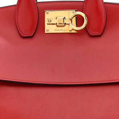 Salvatore Ferragamo Calfskin Medium The Studio Bag Red 7 of 17