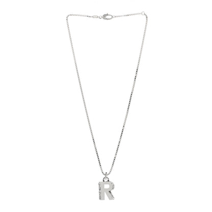 Gucci Sterling Silver Letter R Pendant Necklace 3 of 4