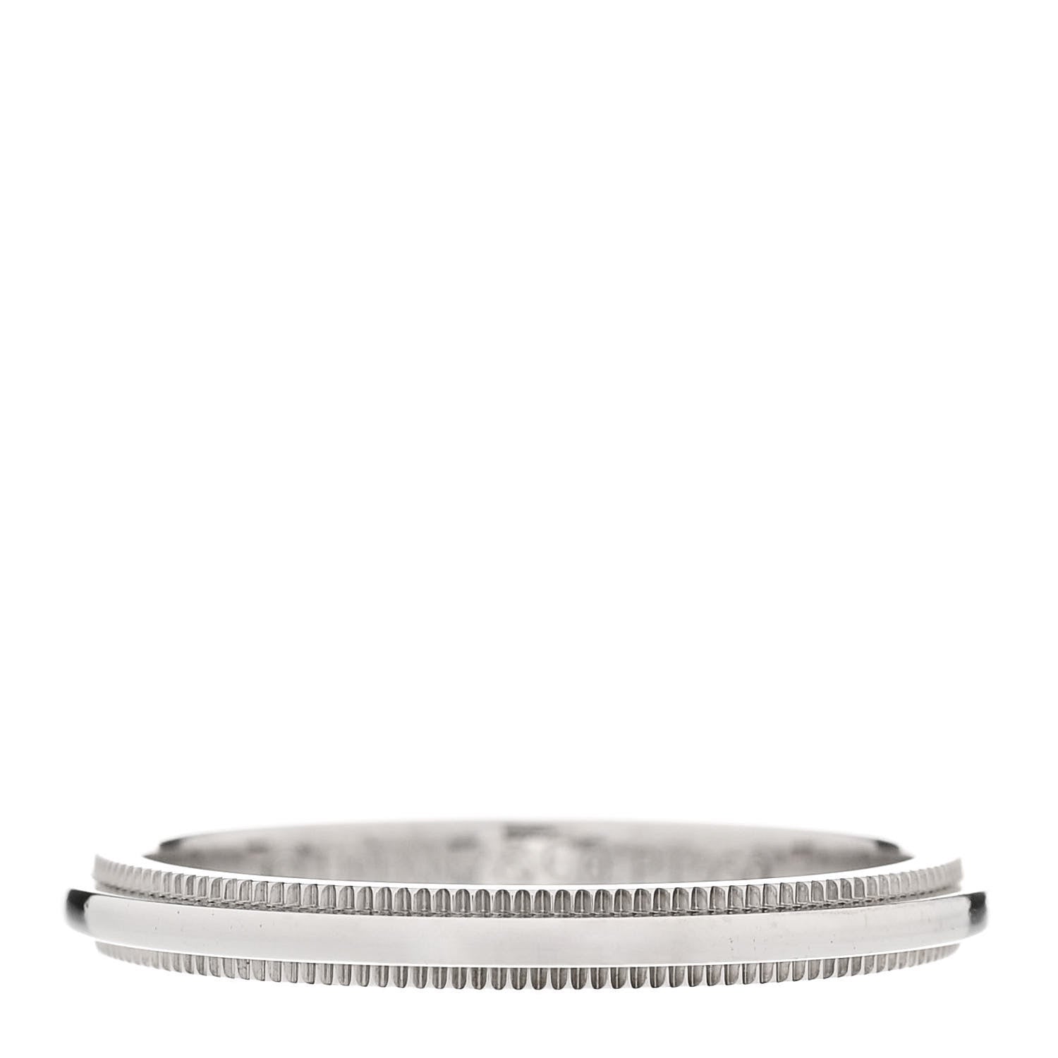 Tiffany Platinum 2mm Milgrain Wedding Band Ring 49 5 1 of 4
