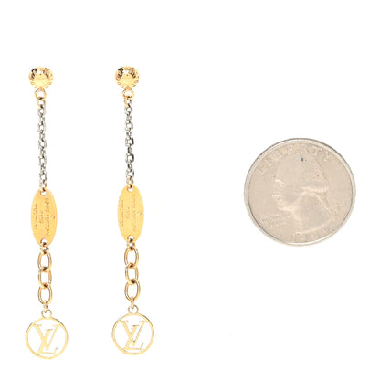 Louis Vuitton Logomania Earrings Gold 2 of 5