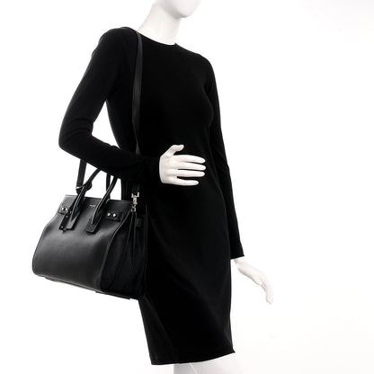 Saint Laurent Grained Calfskin Small Supple Sac De Jour Black 2 of 12