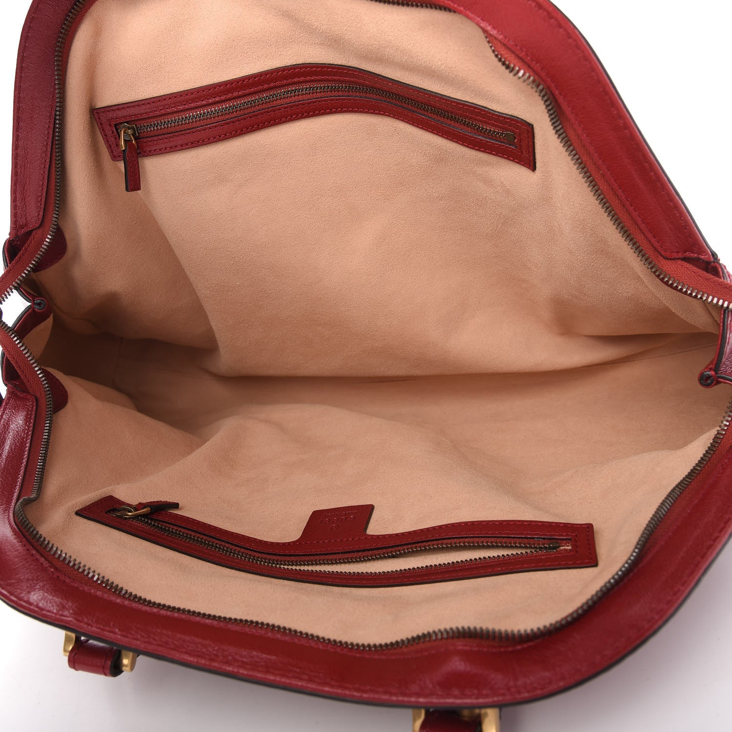 Gucci Calfskin Large Re(Belle) Top Handle Bag Red 5 of 10