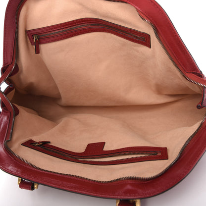 Gucci Calfskin Large Re(Belle) Top Handle Bag Red 5 of 10