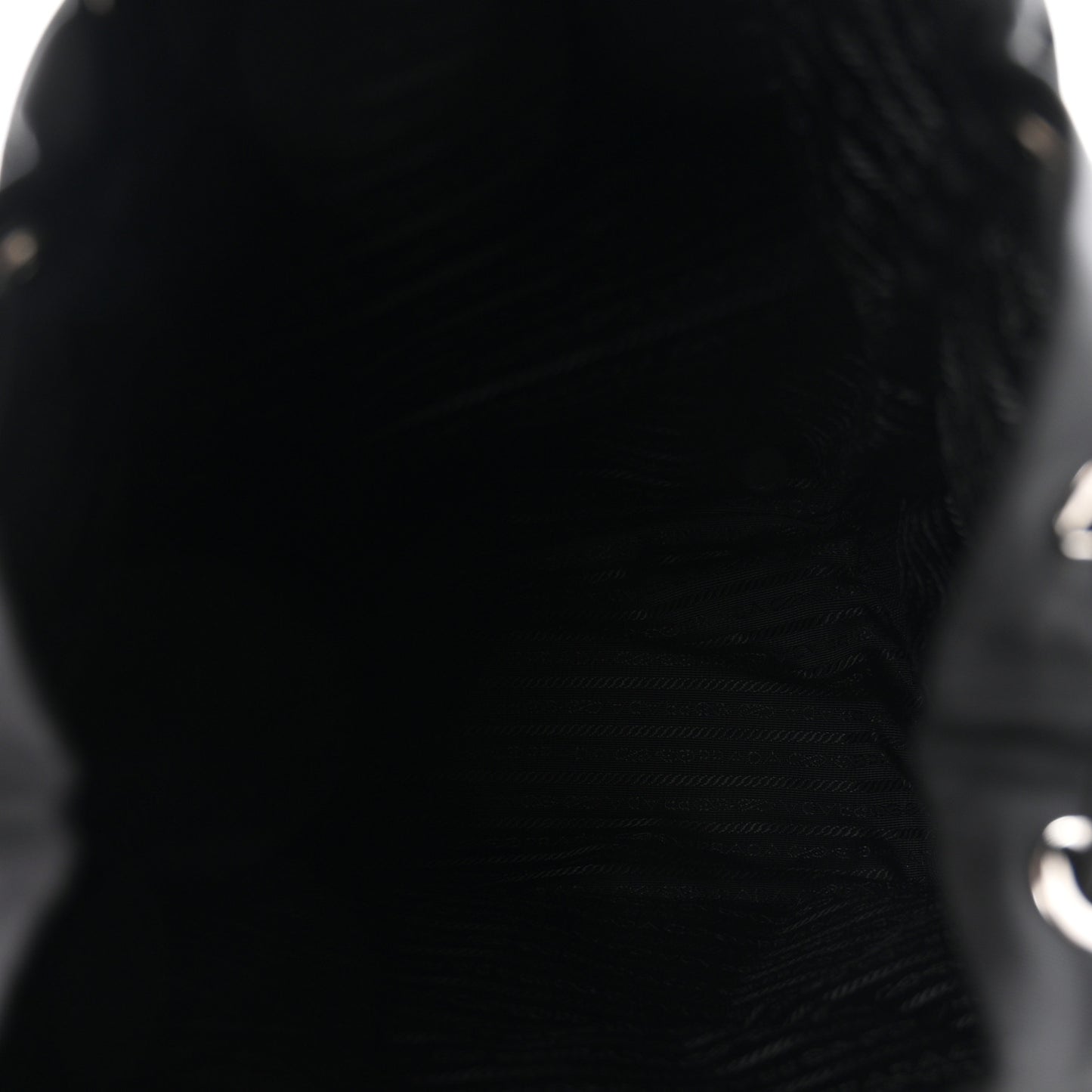 Re-Nylon Saffiano Logo Double Buckle Backpack Black