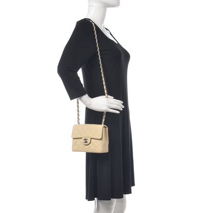 Chanel Caviar Quilted Mini Square Flap Light Beige 2 of 12