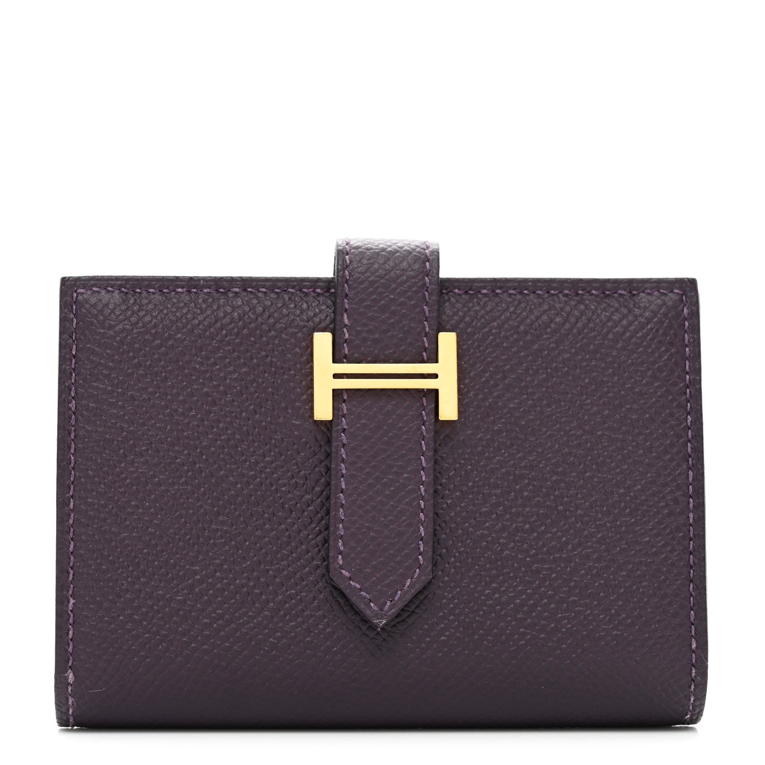 Hermes Epsom Mini Bearn Wallet Raisin 1 of 9