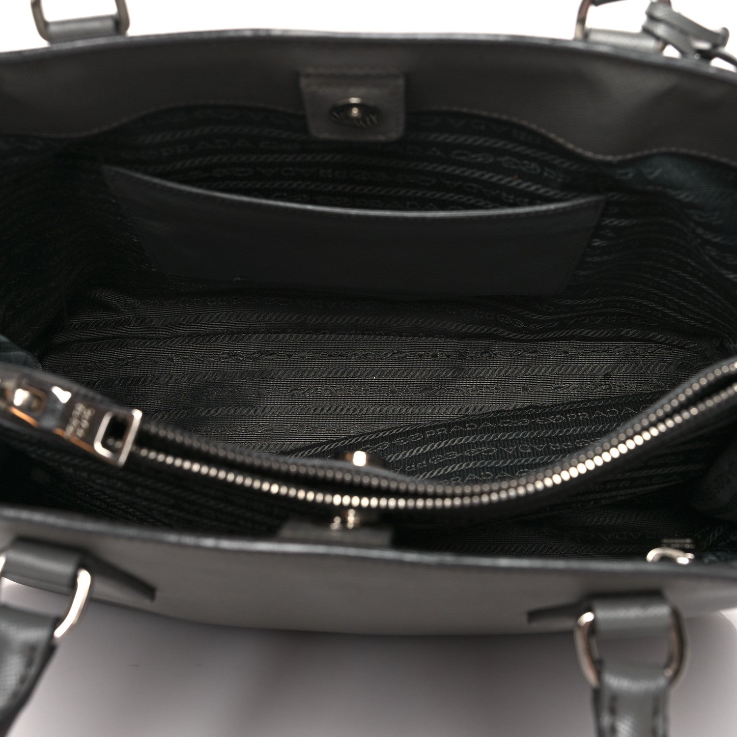 Prada Saffiano Medium Galleria Double Zip Tote Marmo 6 of 16