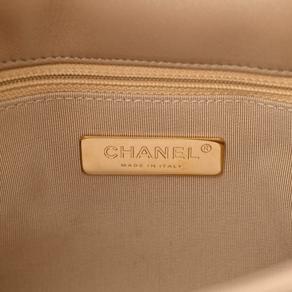 Chanel Lambskin Quilted Medium Chanel 19 Flap Dark Beige 5 of 12