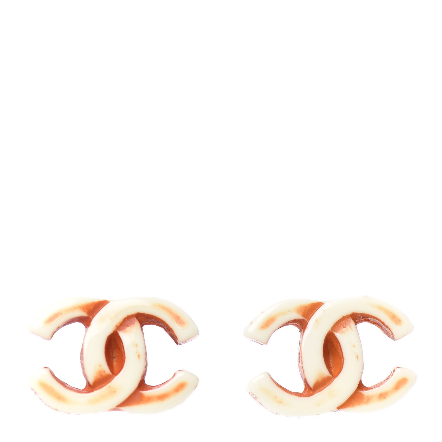 Chanel Resin CC Clip On Earrings 1 of 4