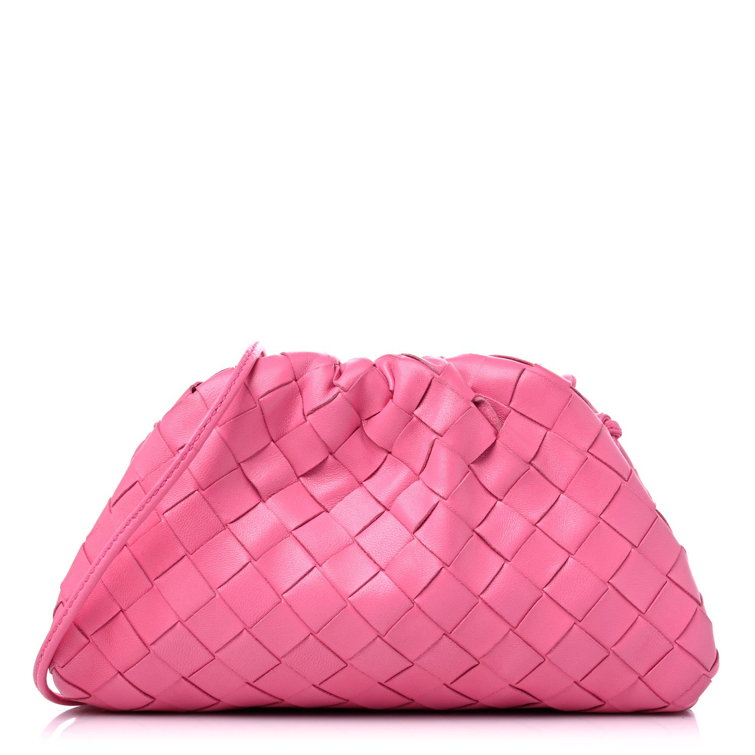 Bottega Veneta Nappa Intrecciato The Mini Pouch Rosa Shock 1 of 9