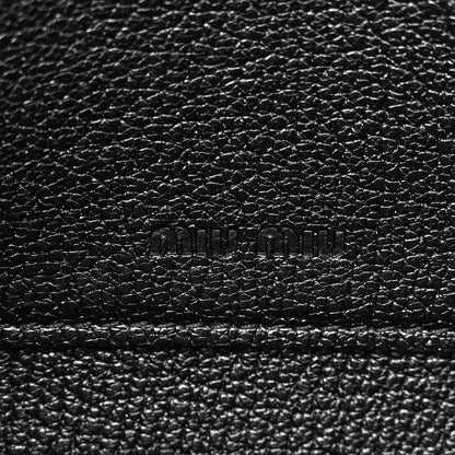 Miu Miu MIU MIU Denim Raccoon Fur Charm Crossbody Blue 7 of 11