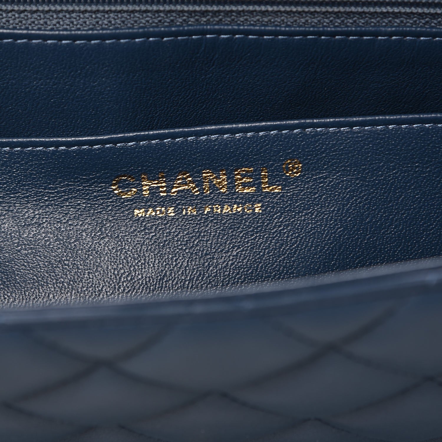 Chanel Lambskin Quilted Maxi Single Flap Blue 7 of 9
