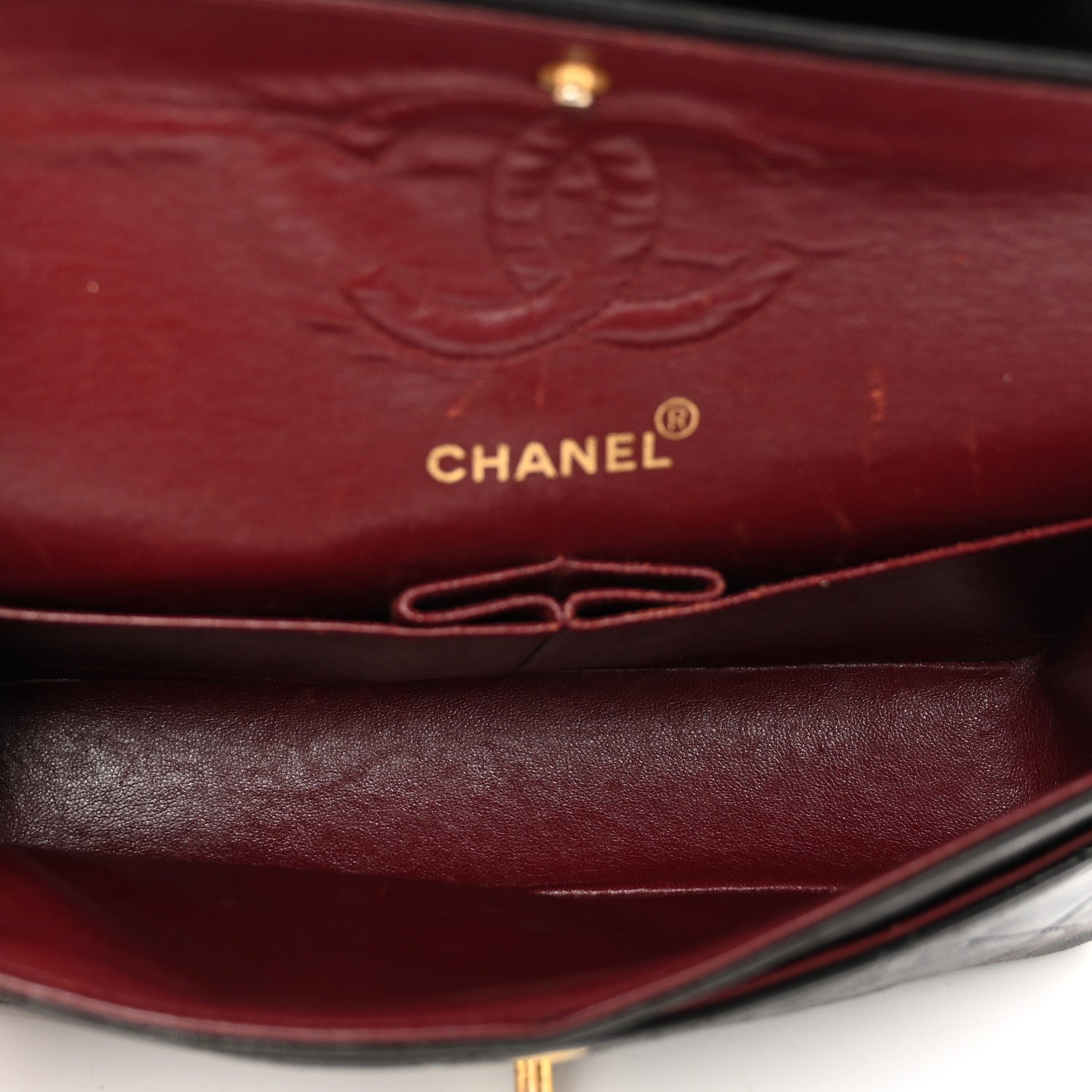 Chanel Lambskin Quilted Small Double Flap Dark Brown 6 of 14