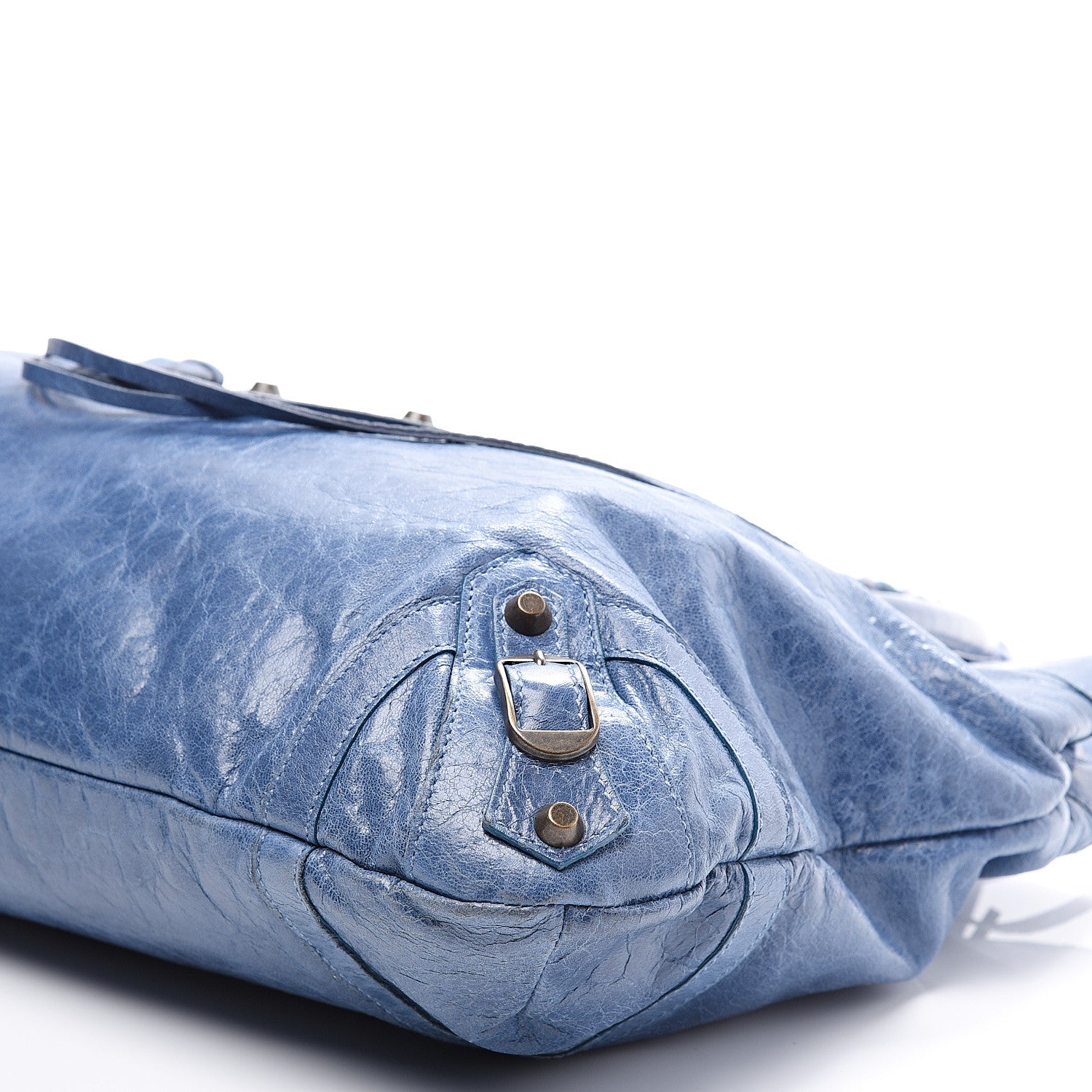 Balenciaga Chevre Classic Hardware Purse Bleu 8 of 9