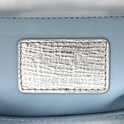 Christian Dior Metallic Grained Calfskin Cannage Small Lucky Badges My Lady Dior Silver 6 of 11