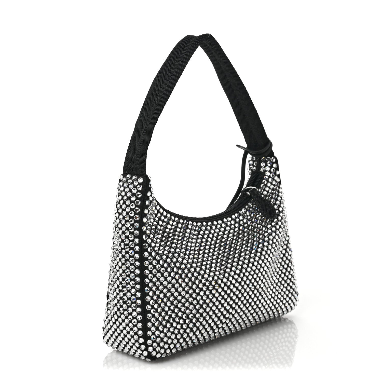 Prada Satin Crystal Mini Re-Edition 2000 Bag Cristal 3 of 9