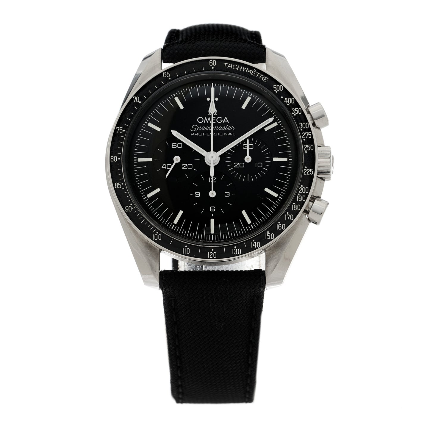 Stainless Steel Fabric 42mm Speedmaster Moonwatch Professional Chronograph Manual Winding Watch Black 310.32.42.50.01.001
