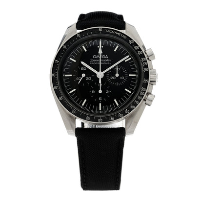 Omega Stainless Steel Fabric 42mm Speedmaster Moonwatch Professional Chronograph Manual Winding Watch Black 310.32.42.50.01.001 1 of 5