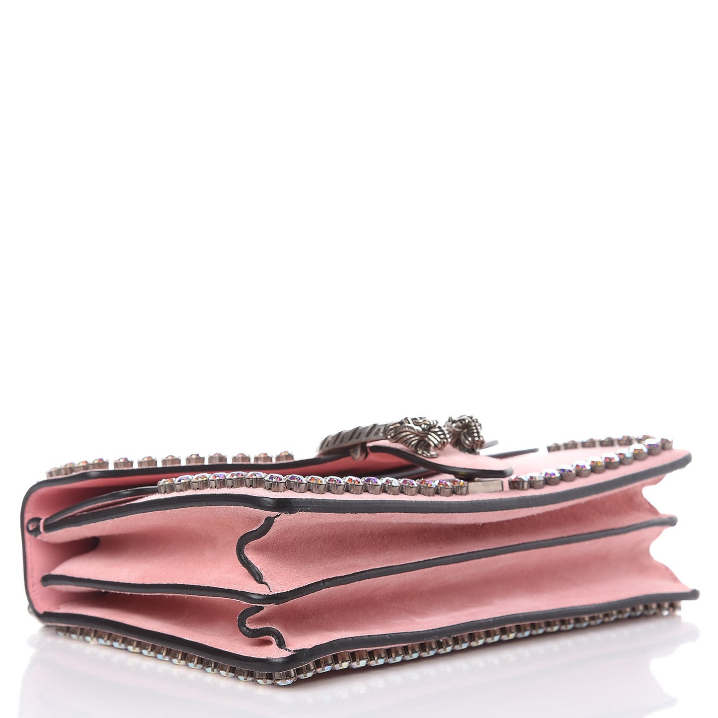 Suede Crystal Small Dionysus Shoulder Bag Peonia