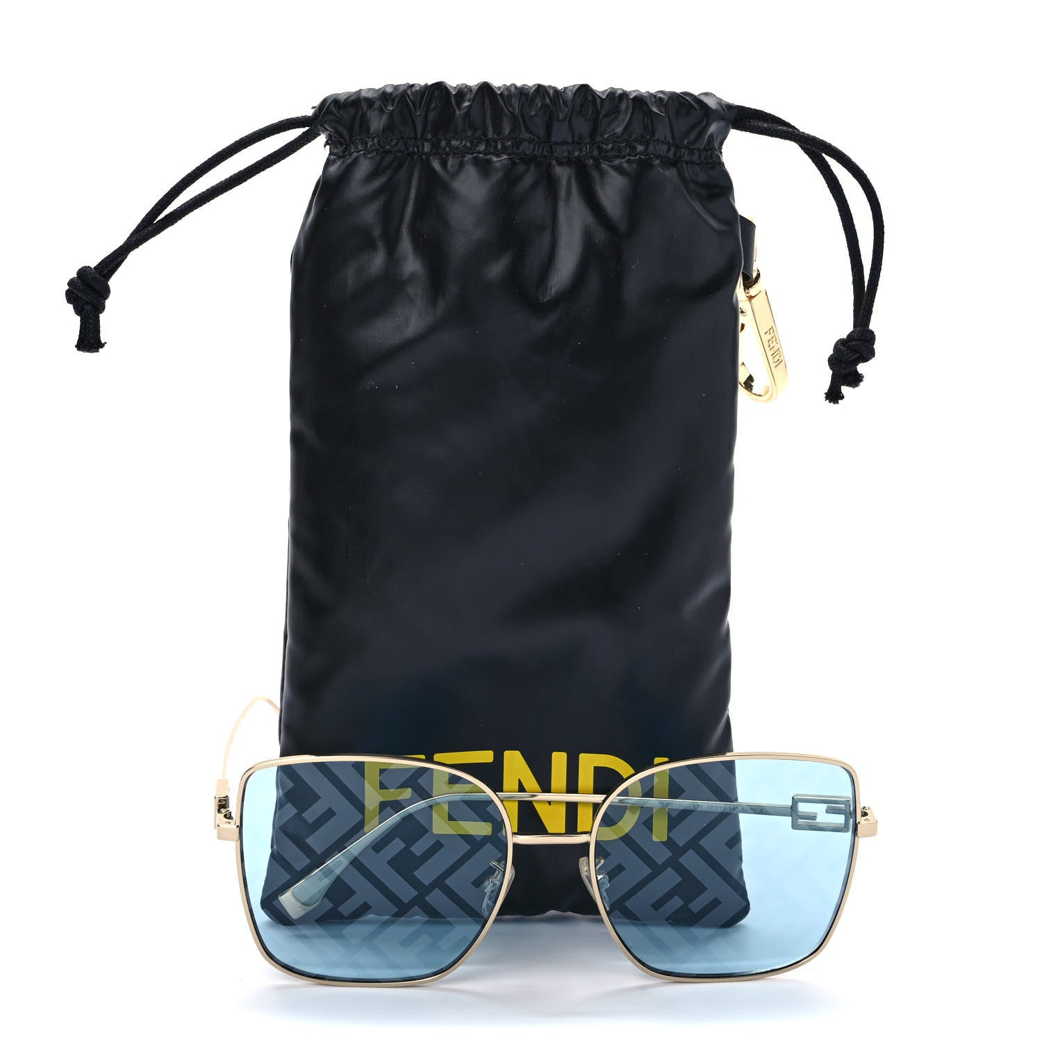 Fendi Metal Fendi Forever Sunglasses FE40013U Blue Gold 8 of 8