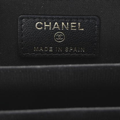 Chanel Sheepskin Quilted Mademoiselle Vintage Zip Coin Purse Black 6 of 8