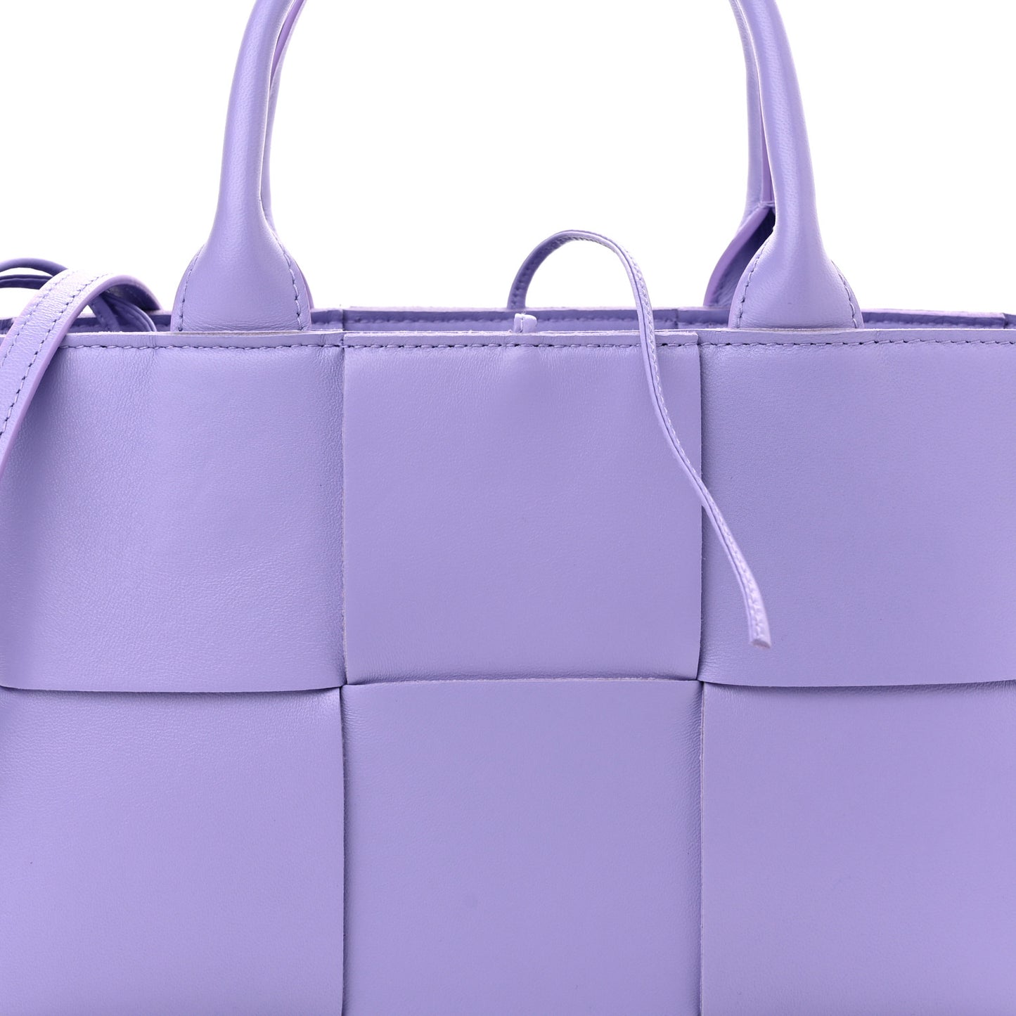 Nappa Maxi Intreccio Mini Arco Tote Wisteria