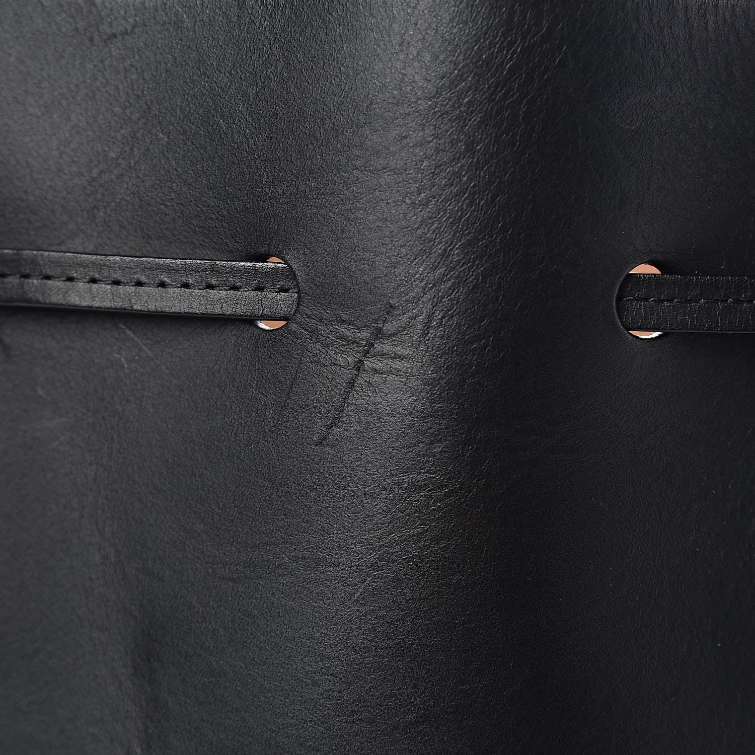 Mansur Gavriel Vegetable Tanned Calfskin Bucket Bag Black Ballerina 14 of 15